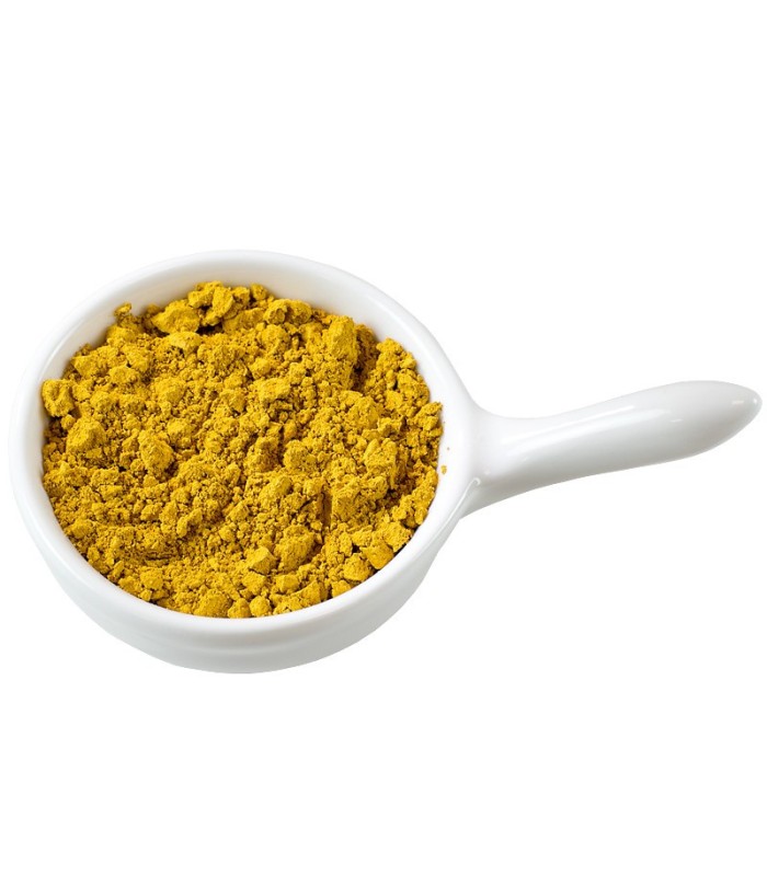 Yellow hydrophilic cosmetic pigment