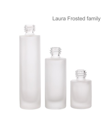 Glass bottle Laura Frosted, 15 ml