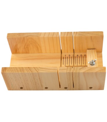 Wooden box for cutting soaps