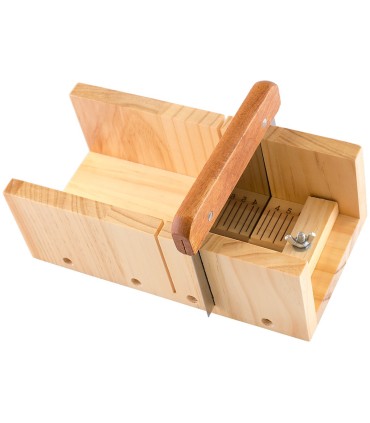 Wooden box for cutting soaps