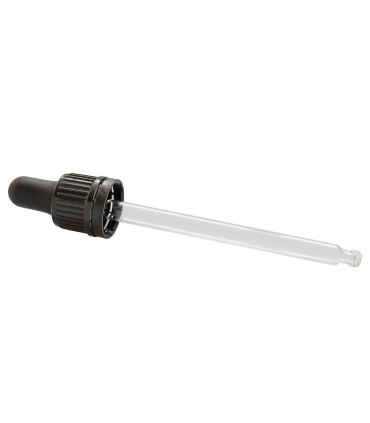 Glass Dropper Pipette for 100 ml DIN18 glass bottles