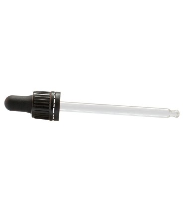 Glass Dropper Pipette for 100 ml DIN18 glass bottles