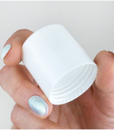 White Cap for Roll-on glasses of 50 ml