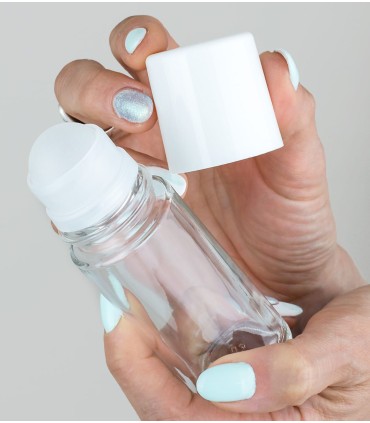 White Cap for Roll-on glasses of 50 ml