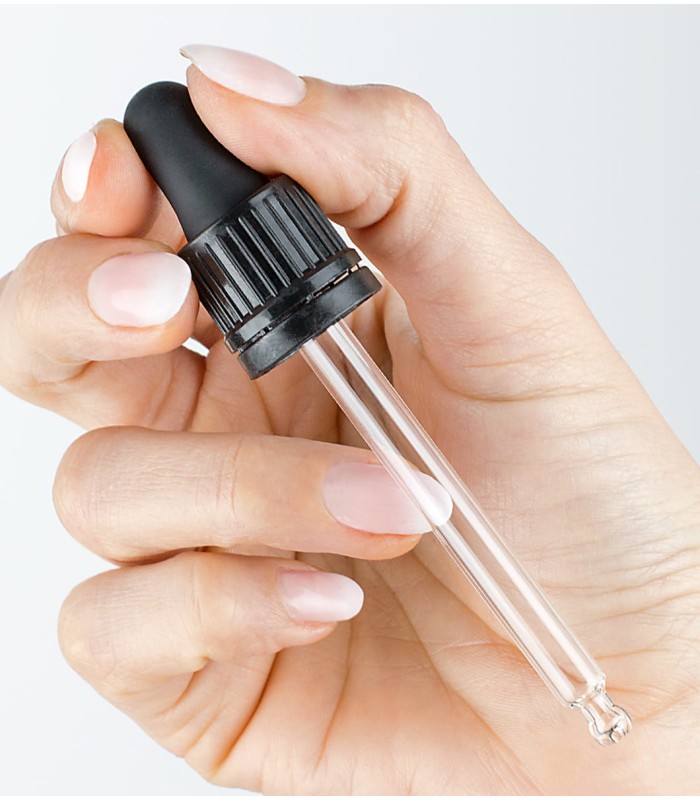 Glass Dropper Pipette for 50 ml DIN18 glass bottles