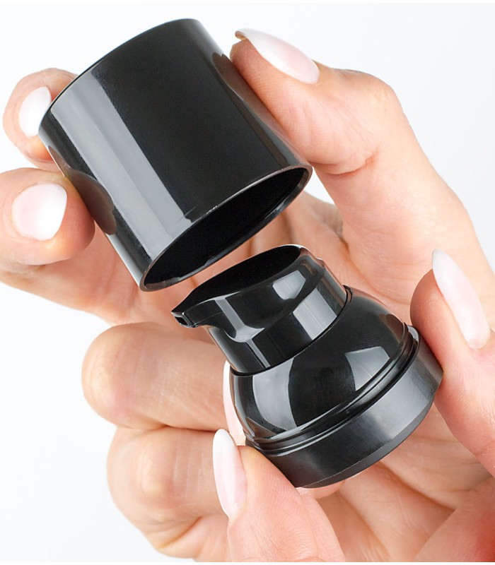 Pump and cap for Oly Black Airless bottles