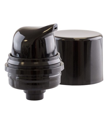 Pump and cap for Airless Lyra Black bottles