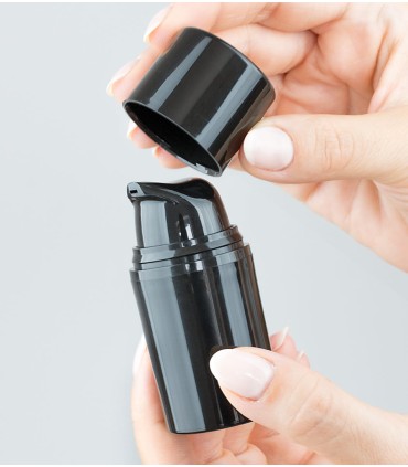 Pump and cap for Airless Lyra Black bottles