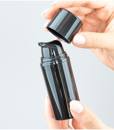 Pump and cap for Airless Lyra Black bottles