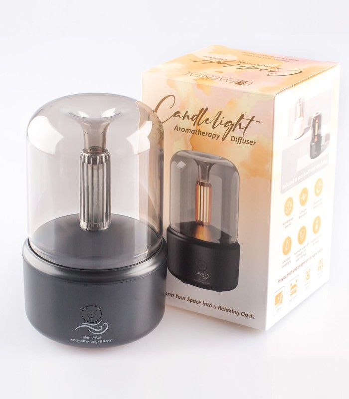 Aroma diffuser, Candlelight Black