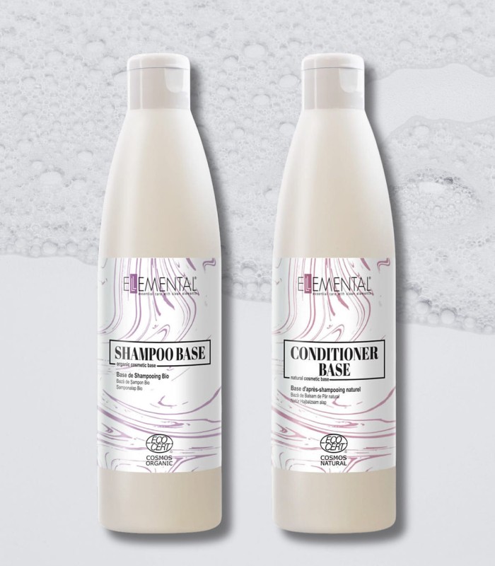 Shampoo-Basis Bio + Haarspülung Basis natürlich Paket